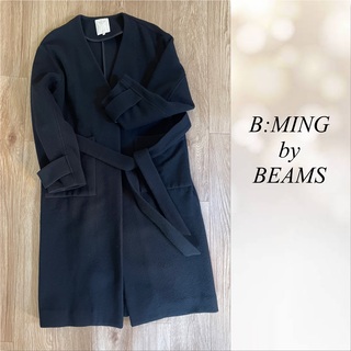 BEAMS - 【B:MING by BEAMSビーミングバイビームス】ノーカラーガウンコート