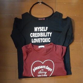 ラブトキシック(lovetoxic)の長袖Tシャツ　二枚　150(Tシャツ/カットソー)