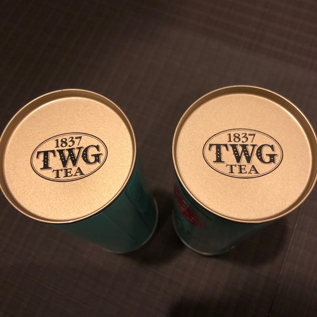 TWG TEA 紅茶　NEW WORLD TEA空き缶　2本 インテリア/住まい/日用品のキッチン/食器(容器)の商品写真