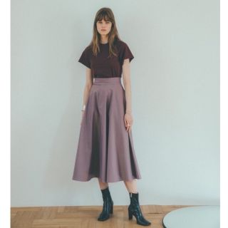 CLANE/CHAMBRAY CIRCULAR SKIRT