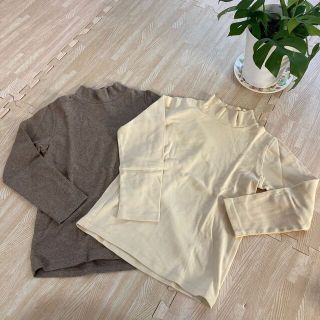 ムジルシリョウヒン(MUJI (無印良品))の《無印良品》120センチ　タートルネック　2枚セット(Tシャツ/カットソー)