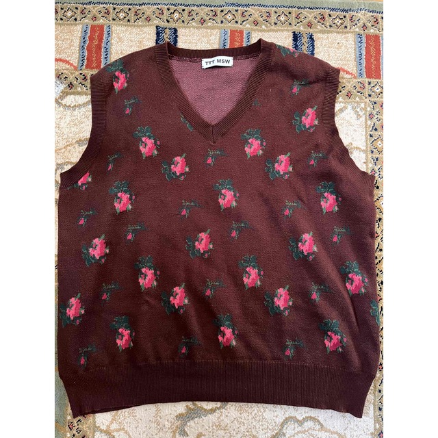 ttt_msw flower knit vest 20aw