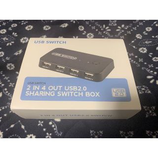 USB 切替器 KVMスイッチ キーボード・マウス用 手元スイッチ付