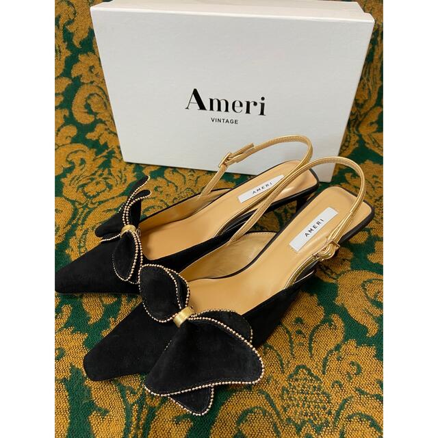 Ameri VINTAGE(アメリヴィンテージ) ベロアヒールパンプス Ameri VINTAGE(アメリヴィンテージ) ベロアヒールパンプス