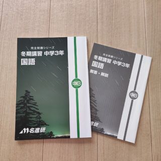 高校入試　名進研　完全制覇シリーズ　中3 国語(語学/参考書)