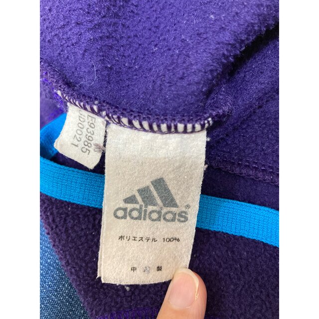 adidas(アディダス)のadidas フリースパーカー キッズ/ベビー/マタニティのキッズ服男の子用(90cm~)(ジャケット/上着)の商品写真