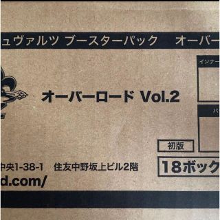 ヴァイスシュヴァルツ　オーバーロードvol2 1カートン　新品未開封　最終在庫