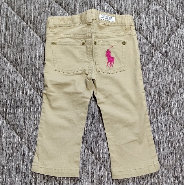 POLO RALPH LAUREN(ポロラルフローレン)のラルフローレン  ベージュ  チノ パンツ  2T  ビッグポニー キッズ/ベビー/マタニティのキッズ服女の子用(90cm~)(パンツ/スパッツ)の商品写真