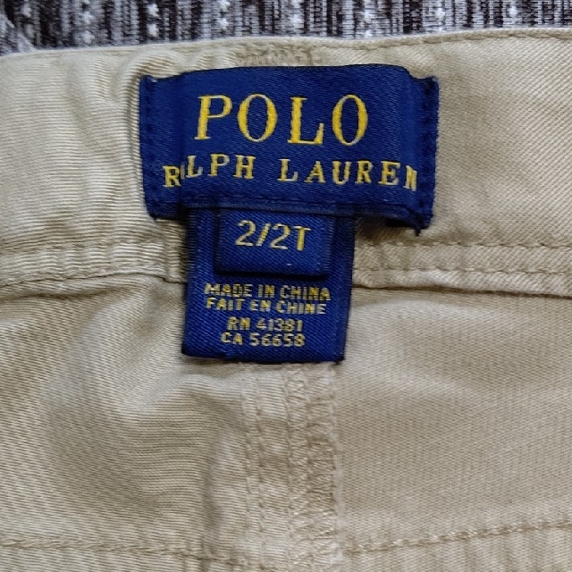 POLO RALPH LAUREN(ポロラルフローレン)のラルフローレン  ベージュ  チノ パンツ  2T  ビッグポニー キッズ/ベビー/マタニティのキッズ服女の子用(90cm~)(パンツ/スパッツ)の商品写真