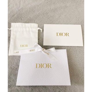 クリスチャンディオール(Christian Dior)のディオール　ショップ袋　3点セット【リボン付き】(ショップ袋)