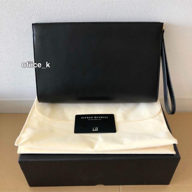 セカンドバッグ メンズ 本革 レザー dunhill ダンヒル 茶 NR2939