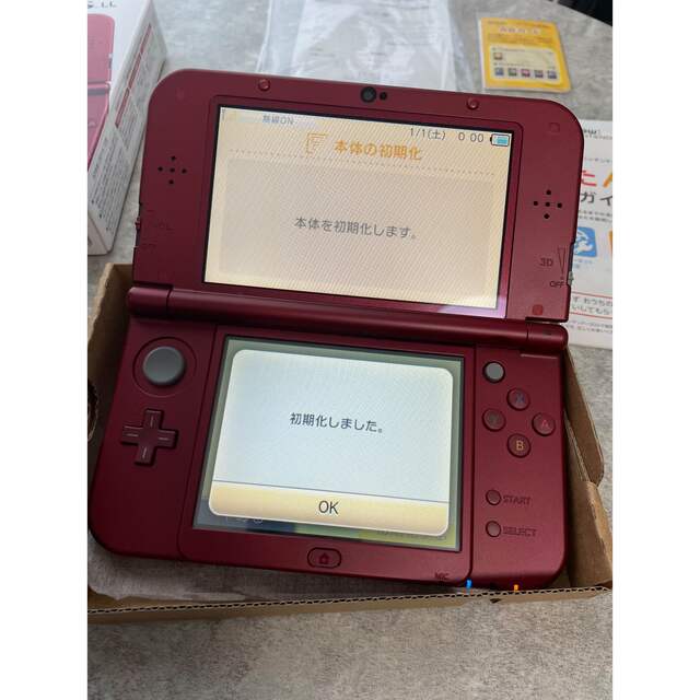 ニンテンドー3DS(ニンテンドー3DS)のNintendo 3DS LL NEW ニンテンドー 本体 メタリックレッド エンタメ/ホビーのゲームソフト/ゲーム機本体(携帯用ゲーム機本体)の商品写真