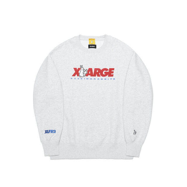 XLARGE collaboration with FR2 Crew Sweat普通伸縮性