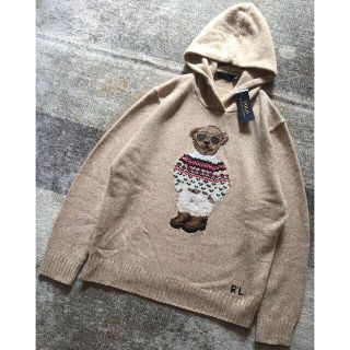 ポロラルフローレン(POLO RALPH LAUREN)の新品未使用品 可愛すぎるアビエイターポロベア ラルフローレン ニット パーカー(パーカー)