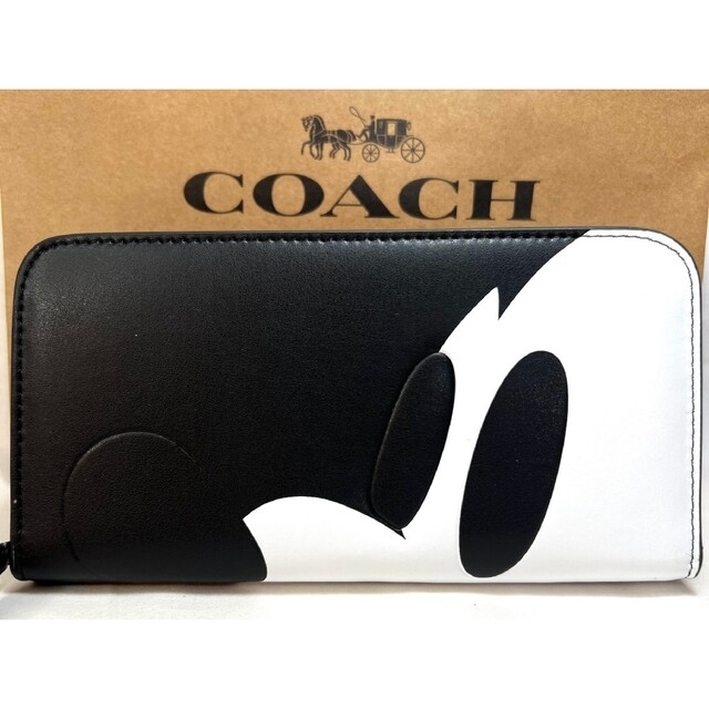 COACH(コーチ)の【COACH】coach コーチ 長財布 ミッキーマウスコラボ 横顔 レディースのファッション小物(財布)の商品写真