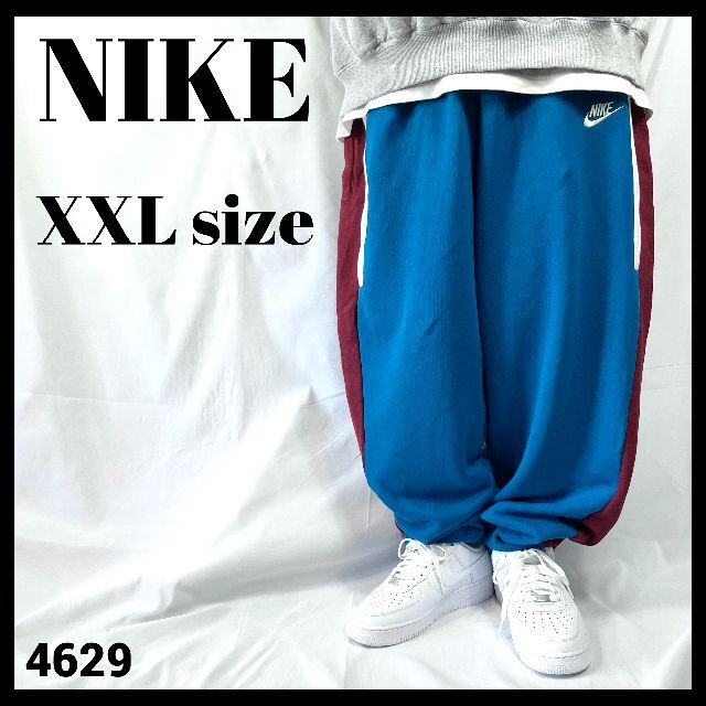 【スウェットパンツ】タグ付未使用 NIKE ナイキ ブルー 青 XXL 3カラー約40cm裾幅