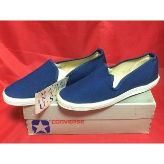 コンバース(CONVERSE)の★80s!USA製!銀箱!希少レア!コンバース ダンス スリッポン デッド ⑩★(スニーカー)