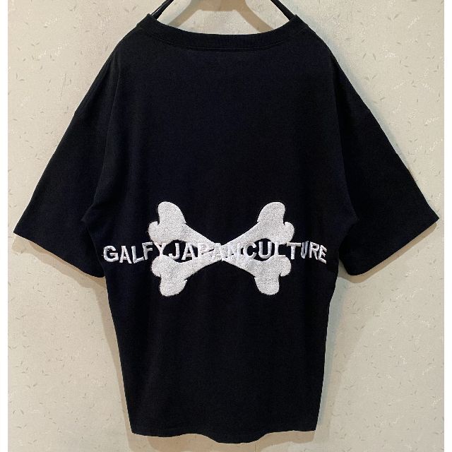 GALFY(ガルフィー)の＊ガルフィー 中型犬 クロスボーン 刺繍 炎 オーバーサイズ 半袖Tシャツ L メンズのトップス(Tシャツ/カットソー(半袖/袖なし))の商品写真