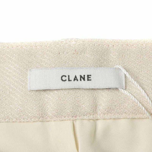 CLANE BELT TUCK HALF PANTS 1 S アイボリー - ショートパンツ