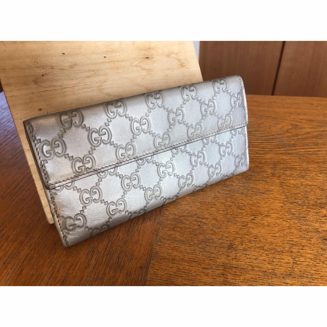 Gucci(グッチ)の【美品】GUCCI グッチ  ラヴリーハート 長財布 シマライン  レディースのファッション小物(財布)の商品写真