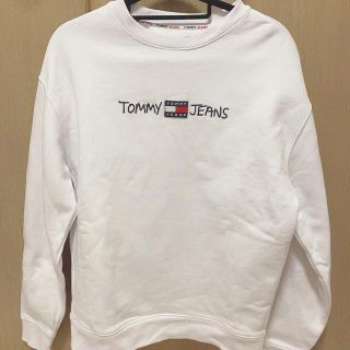 トミーヒルフィガー(TOMMY HILFIGER)のTOMYJEANS 白 トレーナー(スウェット)