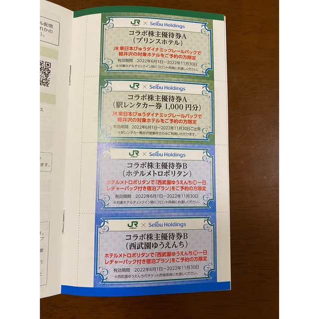 【即日発送/最安】株主優待割引券×2 株主サービス券 チケットの優待券/割引券(その他)の商品写真