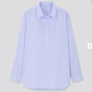 ユニクロ(UNIQLO)のエクストラファインコットンプルオーバーシャツ（長袖）(シャツ)