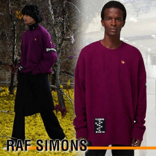 数量は多い RAF knit oversized 21ss simons raf - SIMONS ニット+