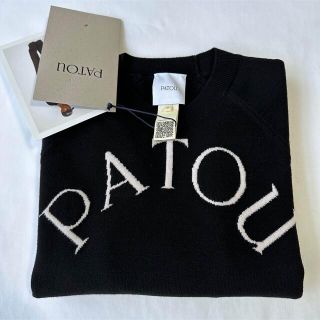 パトゥ(PATOU)の22AW 新品未着用 黒S PATOU パトゥジャンパー ロゴ 長袖ニット(ニット/セーター)