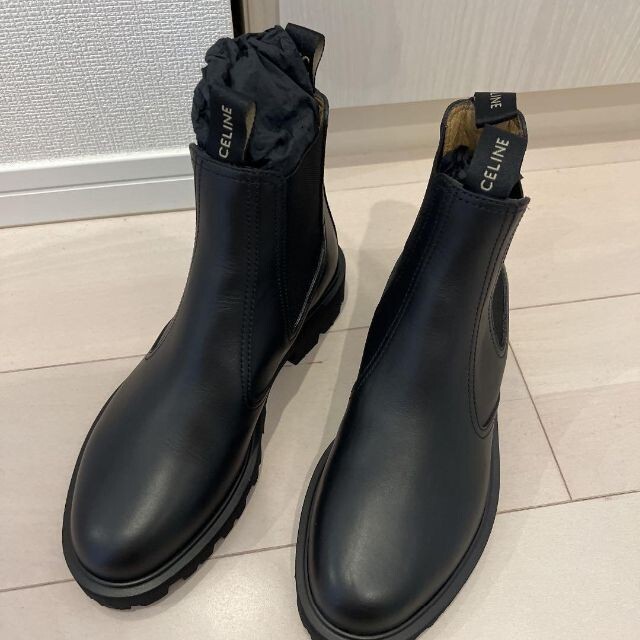 値下げしました】CELINE マーガレット チェルシーブーツ ブラック 38