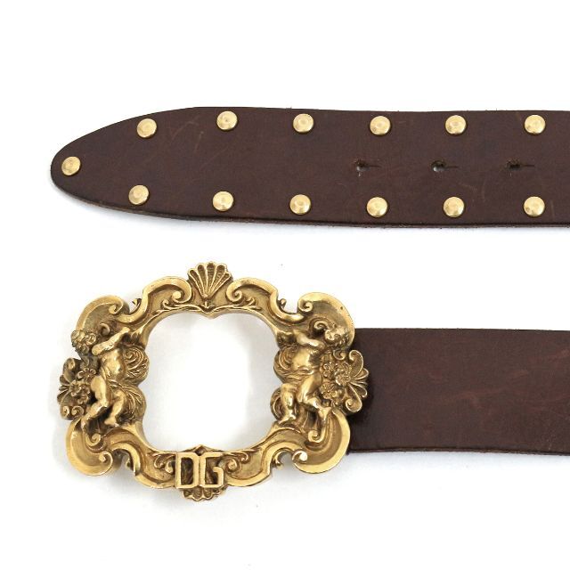 DOLCE&GABBANA 本革 エンジェルバックルベルト smcint.com