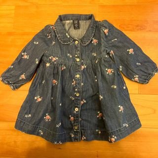 ベビーギャップ(babyGAP)のＧＡＰ70cm デニムワンピース(ワンピース)