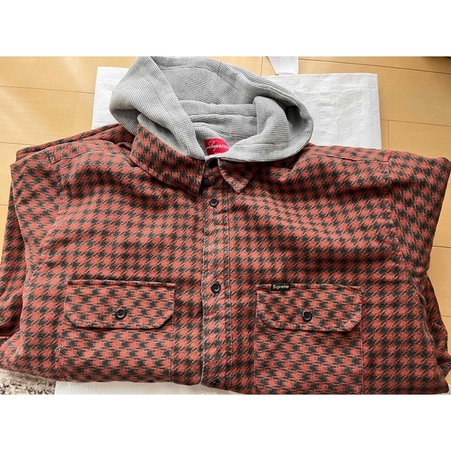 新品未使用 Supreme シュプリーム Flannel Hooded Shirt asakusa.sub.jp