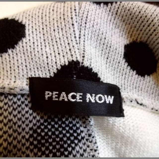 PEACE NOW(ピースナウ)のPEACE NOWピースナウ♡水玉ドット猫耳ニットフードパーカー レディースのトップス(パーカー)の商品写真