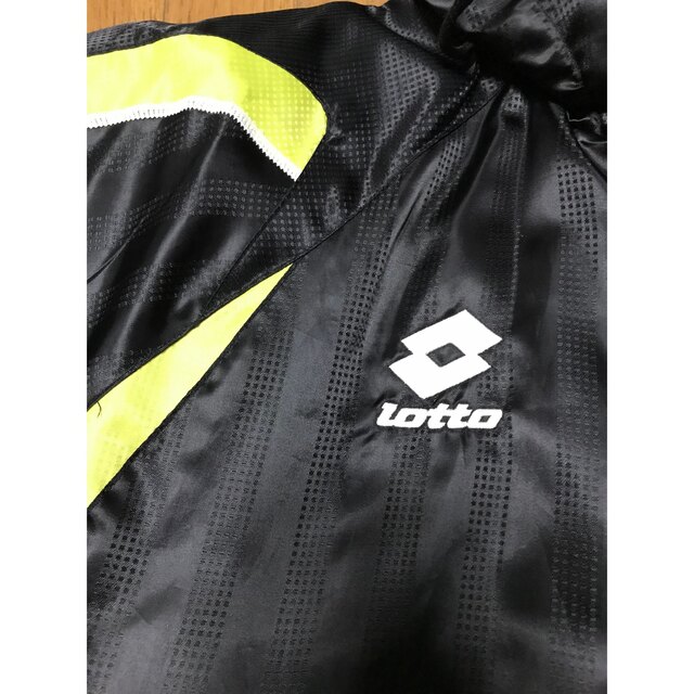 lotto(ロット)のベンチコート ロトlotto サッカー フットサル スポーツ観戦 防寒 古着 L スポーツ/アウトドアのサッカー/フットサル(ウェア)の商品写真