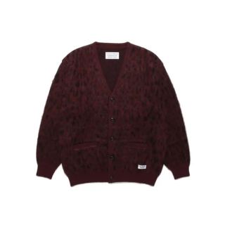 ワコマリア MOHAIR CARDIGAN 中指 バーガンディ レア セレブ