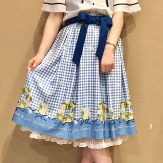 axes femme - 76.刺繍入りチェックスカートの通販|ラクマ
