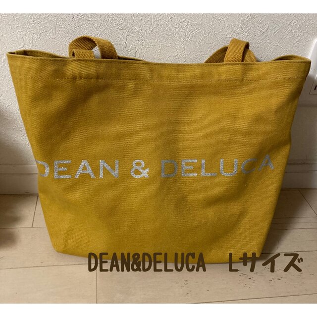 DEAN & DELUCA(ディーンアンドデルーカ)の新品　DEAN&DELUCA　ディーン＆デルーカ　トートバック　イエロー　L レディースのバッグ(トートバッグ)の商品写真