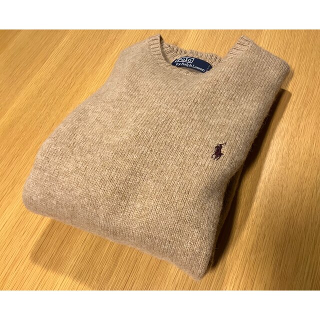 Ralph Lauren(ラルフローレン)のラルフローレン セーター ウール100％ キャメル色 国内正規品 メンズのトップス(ニット/セーター)の商品写真