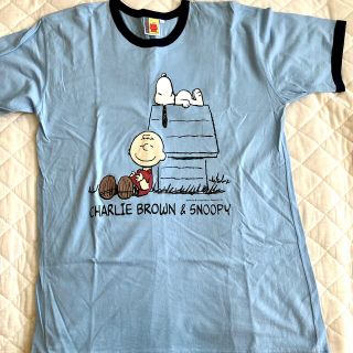 スヌーピー(SNOOPY)のSNOOPYスヌーピーTシャツブルーL(Tシャツ(半袖/袖なし))