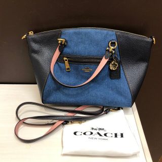 コーチ(COACH)の◇コーチ　2WAYバッグ　デニム　レザー　28900 ◇(ハンドバッグ)