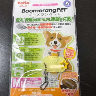 新品 ペットの迷子札 ブーメランペット(犬)