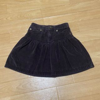 ギャップキッズ(GAP Kids)の【GAP KIDS】アジャスター付き コーデュロイ ブラウン スカート 120(スカート)