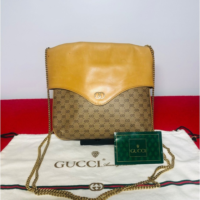 【極美品】☆グッチ オールド  Vintage GGマイクロポシェットショルダーGUCCI