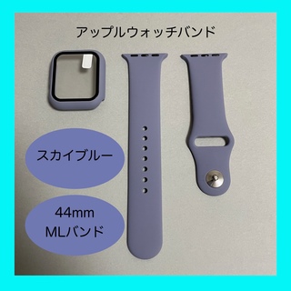 アップルウォッチ(Apple Watch)のAppleWatch アップルウォッチ バンド カバー M/L 44mm 青灰(ラバーベルト)