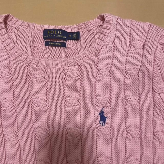 POLO RALPH LAUREN - ラルフローレン ケーブルニット ピンクの通販 by