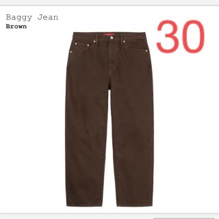 シュプリーム(Supreme)のsupreme baggy jean brown 30  (デニム/ジーンズ)