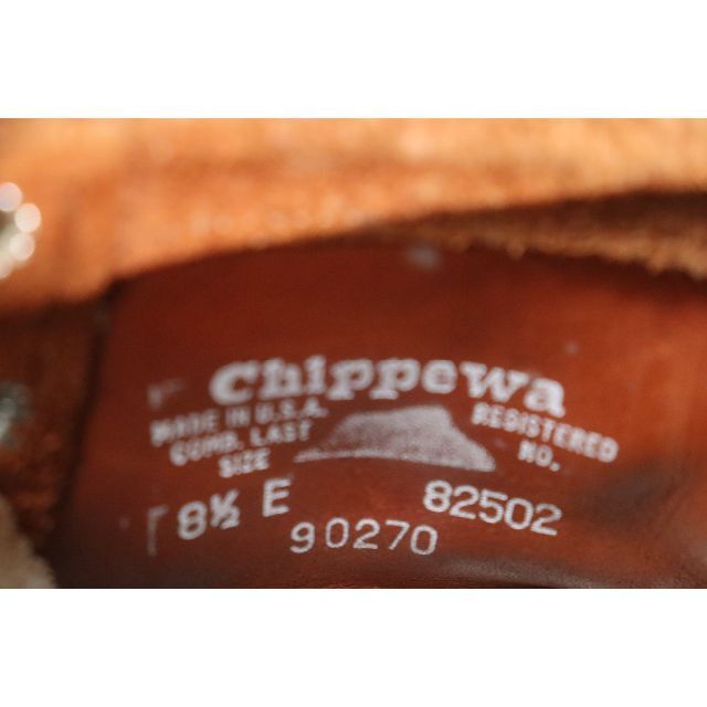 CHIPPEWA(チペワ)のチペワ　90270　26.5cm　US8.5E　70年代　プリント黒タグ　441 メンズの靴/シューズ(ブーツ)の商品写真