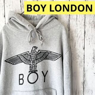 ボーイロンドン(Boy London)のBOY LONDON ビッグロゴ グレー パーカー プルオーバー(パーカー)