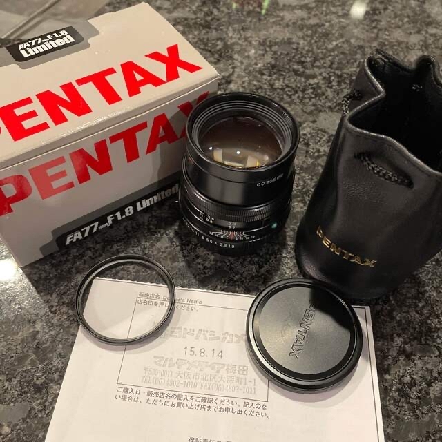 PENTAX(ペンタックス)のPENTAX FA 77mm F1.8 Limited【1/17値下げ】 スマホ/家電/カメラのカメラ(レンズ(単焦点))の商品写真